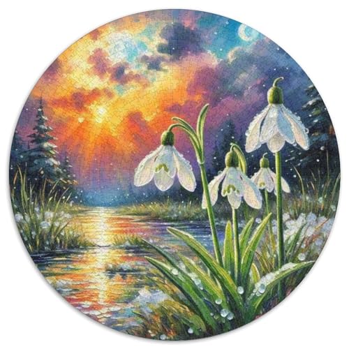 Snowdrop Puzzle 1000 Teile Schwer Puzzle Spielzeug Lernspiel Impossible Herausforderung Spielzeug Für Erwachsene Und Kinder in Bewährter 1000pcs (67.5x67.5cm) von XBBDSOEPH