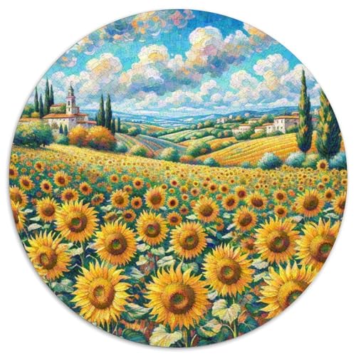 Sonnenblumen Puzzle 1000 Teile Schwer Puzzle Spielzeug Pädagogisches Spiel Impossible Herausforderungsspielzeug Für Erwachsene Und Kinder Ab 14 Jahren 1000pcs (67.5x67.5cm) von XBBDSOEPH