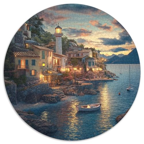 Sonnenuntergang am Hafen Puzzle 1000-teilige Schwer Puzzle Spielzeug Pädagogisches Spiel Impossible Herausforderungsspielzeug Für Erwachsene Und Kinder in Bewährter 1000pcs (67.5x67.5cm) von XBBDSOEPH