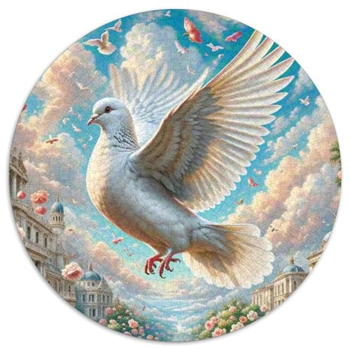 Taube Puzzle 1000-teilige Schwer Puzzle Spielzeug Lernspiel Impossible Tier niedlich Herausforderung Spielzeug Für Erwachsene Kinder 1000pcs (67.5x67.5cm) von XBBDSOEPH