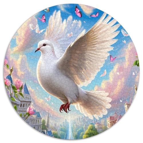 Taube Puzzles 1000 Teile Schwer Puzzle Spielzeug Lernspiel Impossible Tier niedlich Herausforderungsspielzeug Für Erwachsene Und Kinder in Bewährter 1000pcs (67.5x67.5cm) von XBBDSOEPH