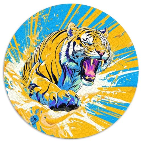 Tiger Puzzles 1000 Teile Schwer Puzzle Spielzeug Lernspiel Impossible Herausforderung Spielzeug Für Erwachsene Kinder 1000pcs (67.5x67.5cm) von XBBDSOEPH