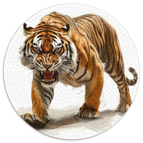 Tiger Puzzles 1000 Teile Schwer Puzzle Spielzeug Pädagogisches Spiel Impossible Herausforderung Spielzeug Für Erwachsene Kinder 1000pcs (67.5x67.5cm) von XBBDSOEPH