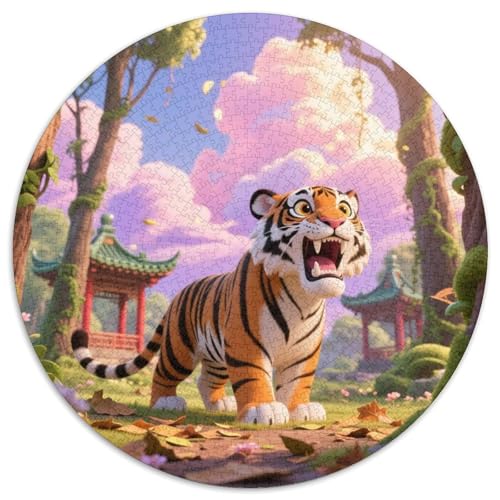 Tiger Puzzles 1000 Teile Schwer Puzzle Spielzeug Pädagogisches Spiel Impossible Tier niedlich Herausforderung Spielzeug Für Erwachsene Und Kinder Ab 12 Jahren 1000pcs (67.5x67.5cm) von XBBDSOEPH