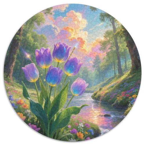 Tulpen Puzzle 1000 Teile Schwer Puzzle Spielzeug Lernspiel Impossible Herausforderung Spielzeug Für Erwachsene Und Kinder Ab 14 Jahren 1000pcs (67.5x67.5cm) von XBBDSOEPH