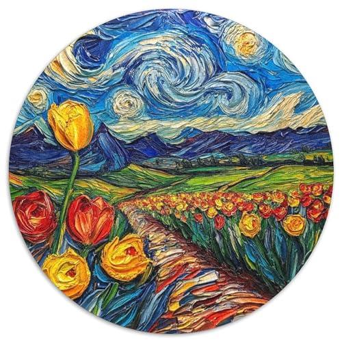 Tulpen Puzzle 1000 Teile Schwer Puzzle Spielzeug Pädagogisches Spiel Impossible Herausforderung Spielzeug Für Erwachsene Und Kinder in Bewährter 1000pcs (67.5x67.5cm) von XBBDSOEPH