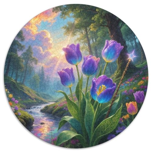 Tulpen Puzzle 1000-teilige Schwer Puzzle Spielzeug Lernspiel Impossible Herausforderung Spielzeug Für Erwachsene Und Kinder Ab 14 Jahren 1000pcs (67.5x67.5cm) von XBBDSOEPH