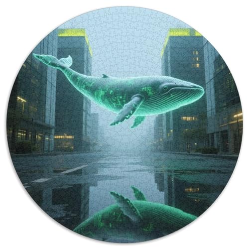 Wal Puzzle 1000 Teile Schwer Puzzle Spielzeug Lernspiel Impossible Cyberpunk Science Fiction Herausforderung Spielzeug Für Erwachsene Kinder 1000pcs (67.5x67.5cm) von XBBDSOEPH