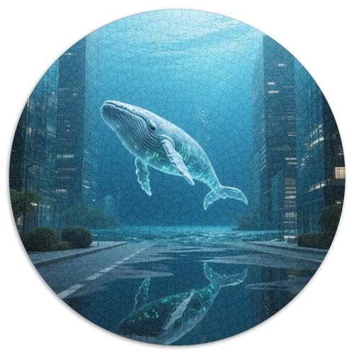 Wal Puzzle 1000 Teile Schwer Puzzle Spielzeug Lernspiel Impossible Cyberpunk Science Fiction Herausforderung Spielzeug Für Erwachsene Und Kinder Ab 12 Jahren 1000pcs (67.5x67.5cm) von XBBDSOEPH