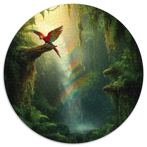 Wald Puzzles 1000 Teile Schwer Puzzle Spielzeug Pädagogisches Spiel Impossible Papagei RainWald Herausforderungsspielzeug Für Erwachsene Und Kinder Ab 12 Jahren 1000pcs (67.5x67.5cm) von XBBDSOEPH