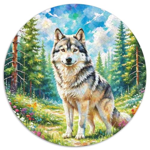 Wolf Puzzles 1000 Teile Schwer Puzzle Spielzeug Lernspiel Impossible Herausforderungsspielzeug Für Erwachsene Und Kinder in Bewährter 1000pcs (67.5x67.5cm) von XBBDSOEPH