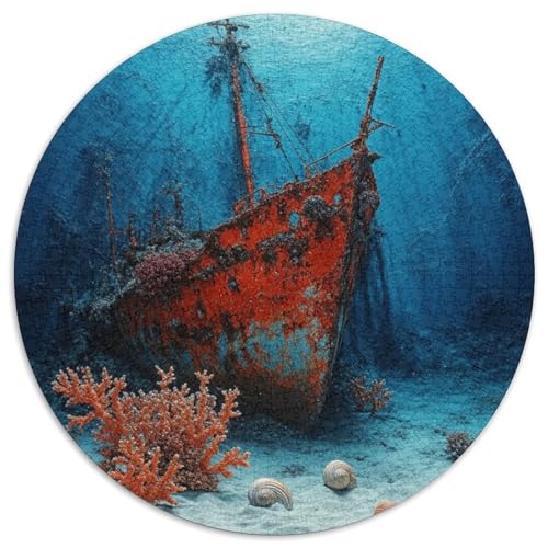 Wrack Puzzle 1000-teilige Schwer Puzzle Spielzeug Lernspiel Impossible Tiefes Meer Underwater World Herausforderungsspielzeug Für Erwachsene Und Kinder Ab 12 Jahren 1000pcs (67.5x67.5cm) von XBBDSOEPH