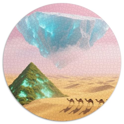 Wüste Puzzle 1000 Teile Schwer Puzzle Spielzeug Pädagogisches Spiel Impossible Eisberg Pyramide Science Fiction Herausforderung Spielzeug Für Erwachsene Und Kinder Ab 12 Jahren 1000pcs (67.5x67.5cm) von XBBDSOEPH