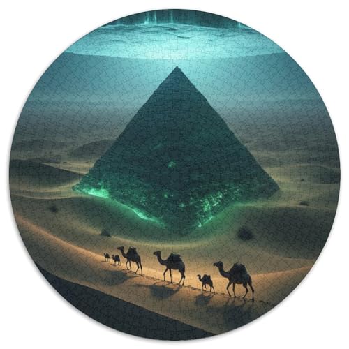 Wüste Puzzles 1000 Teile Schwer Puzzle Spielzeug Lernspiel Impossible Eisberg Pyramide Science Fiction Herausforderung Spielzeug Für Erwachsene Und Kinder Ab 14 Jahren 1000pcs (67.5x67.5cm) von XBBDSOEPH
