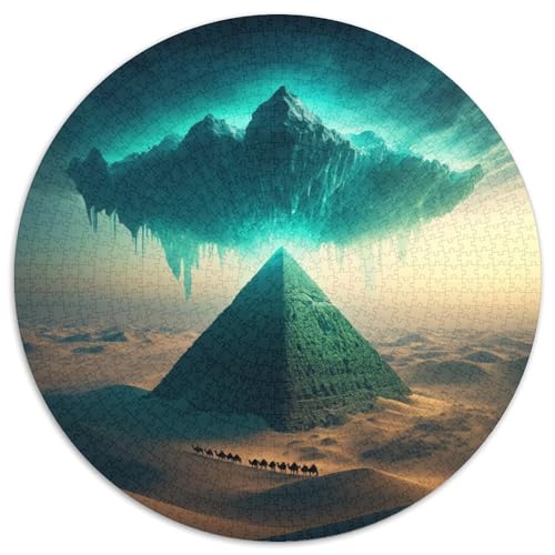 Wüste Puzzles 1000 Teile Schwer Puzzle Spielzeug Lernspiel Impossible Eisberg Pyramide Science Fiction Herausforderung Spielzeug Für Erwachsene Und Kinder in Bewährter 1000pcs (67.5x67.5cm) von XBBDSOEPH