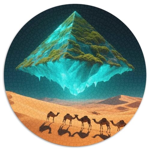 Wüste Puzzles 1000 Teile Schwer Puzzle Spielzeug Lernspiel Impossible Eisberg Pyramide Science Fiction Herausforderung Spielzeug Für Erwachsene Und Kinder in Bewährter 1000pcs (67.5x67.5cm) von XBBDSOEPH