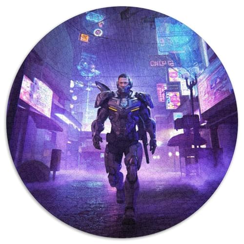 Zukunftswelt Puzzle 1000-teilige Schwer Puzzle Spielzeug Lernspiel Impossible Cyberpunk Science Fiction Herausforderung Spielzeug Für Erwachsene Kinder 1000pcs (67.5x67.5cm) von XBBDSOEPH