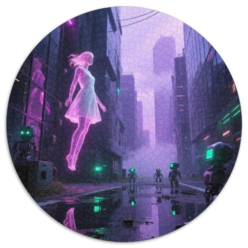 Zukunftswelt Puzzles 1000 Teile Schwer Puzzle Spielzeug Pädagogisches Spiel Impossible Cyberpunk Science Fiction Herausforderung Spielzeug Für Erwachsene Kinder 1000pcs (67.5x67.5cm) von XBBDSOEPH