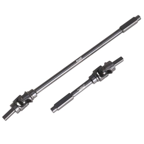 XBERSTAR Antriebswelle vorne für Axial 1/8 AXP8 Gilamon RC 2 Stück Stahl Antriebswelle Achse CVD Universalwelle von XBERSTAR