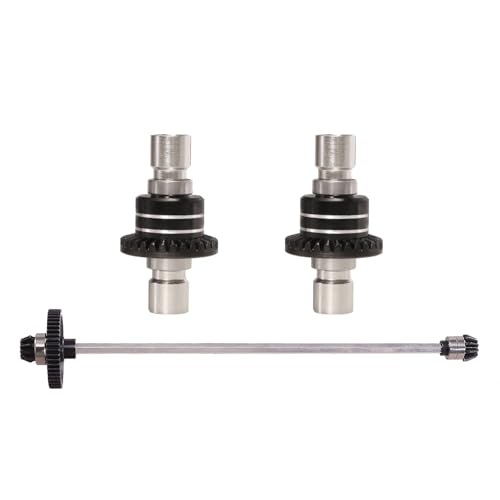 XBERSTAR Differentialgetriebe-Set für Mjx Hyper Go 1/14 14301 14302 14303 RC Zentralantriebswelle Differentialgetriebe Montage (Schwarz) von XBERSTAR