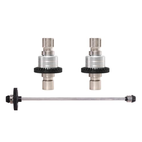 XBERSTAR Differentialgetriebe-Set für Mjx Hyper Go 1/14 14301 14302 14303 RC Zentralantriebswelle Differentialgetriebe Montage (Silber) von XBERSTAR