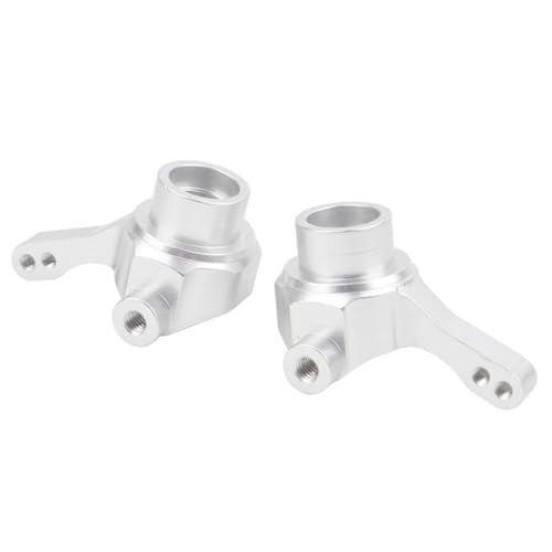 XBERSTAR Front Steering Cup für Tamiya TT02B TT02BR TT-02B MS DF02 1/10 RC Aluminiumlegierung Lenkbecher C Sitz (Silber) von XBERSTAR