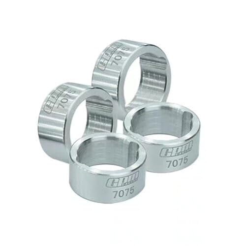 XBERSTAR Für TRAXXAS 1/6 4WD XRT 1/5 X-MAXX 6S 8S RC 4 Stück Aluminium-Gelenkschalen verstärkter Ring (Silber) von XBERSTAR