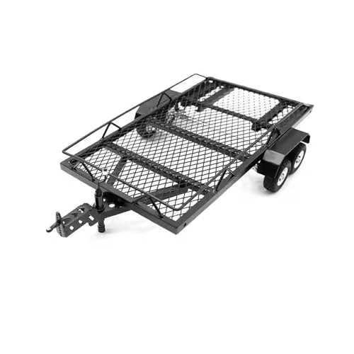 XBERSTAR Anhänger für 1/18 RC Traxxas TRX4M SCX24 FCX24 - Metall Hopper Rahmen Upgrade Zubehör (Schwarz) von XBERSTAR