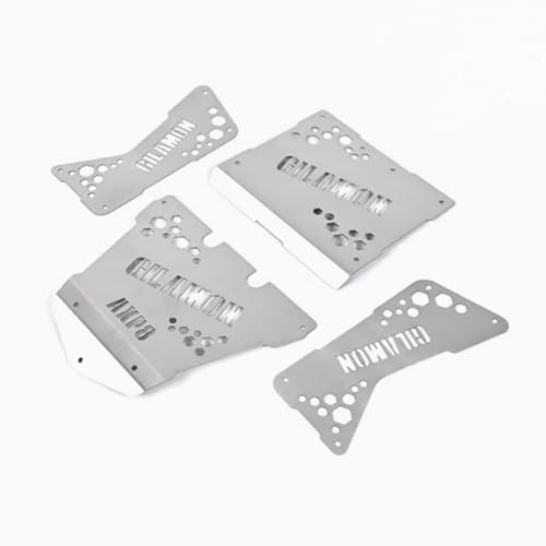 XBERSTAR RC Car Shell for Axial 1/8 AXP8 Gilamon RC Stainless Steel Shell Body Accessories (Silver) von XBERSTAR