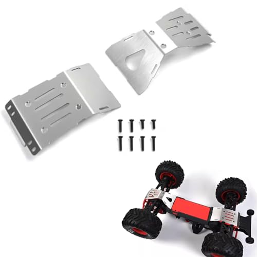 XBERSTAR RC Chassis Armor for Arrma 1/10 Quake RC Car Stainless Steel Chassis Armor Guard Protection Skid Plate Accessory von XBERSTAR