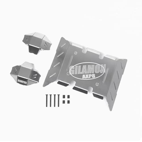 XBERSTAR RC Chassis Armor for Axial 1/8 AXP8 Gilamon RC Stainless Steel Chassis Armor Guards Protection Plate Upgrade Part von XBERSTAR