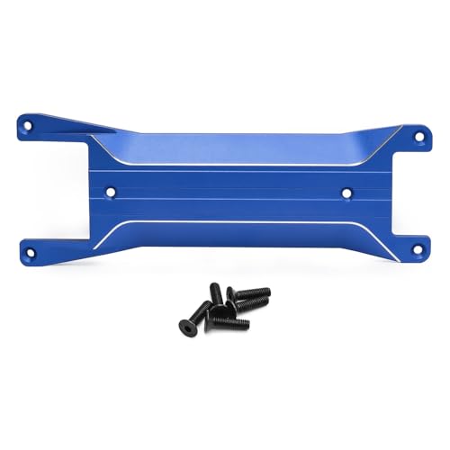 XBERSTAR RC Chassis Armor for Traxxas 1/16 Mini Maxx Aluminum Alloy Chassis Guard Reinforcement Protector Plate Accessories (Blue) von XBERSTAR