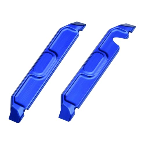 XBERSTAR RC Chassis Guard Armor for Traxxas Mini Maxx Monster Truck Aluminum Chassis Armor Left Right Outer Wing Guard Protection Plate (Blue) von XBERSTAR