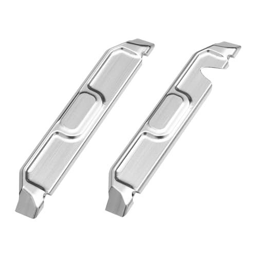 XBERSTAR RC Chassis Guard Armor for Traxxas Mini Maxx Monster Truck Aluminum Chassis Armor Left Right Outer Wing Guard Protection Plate (Silver) von XBERSTAR