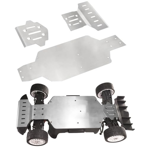 XBERSTAR RC Chassis Guard Set für MJX Hyper Go 7303 1/7 4WD RC Front Rear Chassis Armor Stainless Steel Skid Protection Plate XBERSTAR RC Chassis Guard Set für MJX Hyper Go 7303 1/7 4WD RC Front Rear Chassis Armor Stainless Steel Skid Protection Plate von XBERSTAR