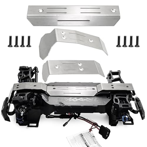 XBERSTAR RC Chassis Guard für Traxxas Mini Maxx Front Rear Chassis Armor Guard Edelstahl Schutzplatte Zubehör von XBERSTAR