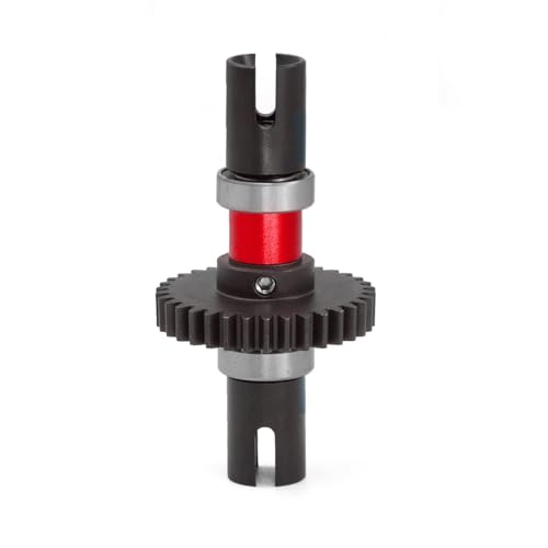 XBERSTAR RC-Differentialbaugruppe für Arrma 1/7 6s Infraction Typhon Center Metal Gear Differential zur geraden Wellenbaugruppe (Rot) von XBERSTAR