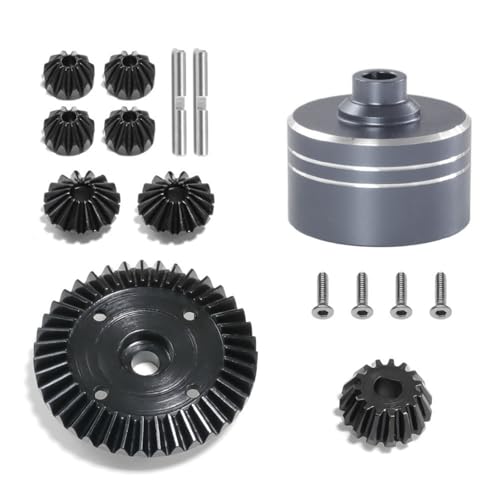 XBERSTAR RC Differentialgetriebe-Set für Tamiya XV02 TT02 TT02B 1/10 RC Differential Assembly Gear Zubehör (Titan) von XBERSTAR