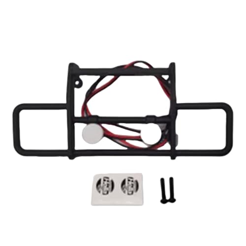 XBERSTAR RC Frontstoßstange für 1/18 Trx4m K10 RC Auto Nylon Stoßstange Rahmen mit Lichtern für 1/18 Trx4m K10 RC Car von XBERSTAR