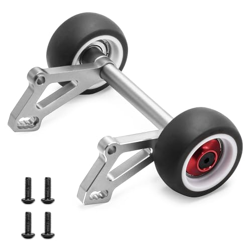 XBERSTAR RC Head-Up-Rad für ARRMA 1/8 6s KRATON Outcast V6 RC Aluminiumrad Head Up Wheelie Bar (Silber) von XBERSTAR
