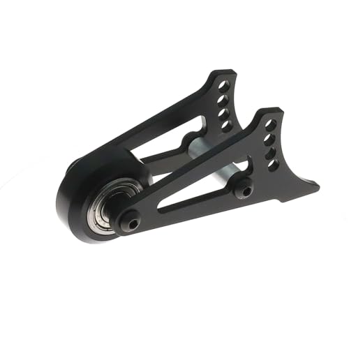 XBERSTAR RC Head Up Wheel für Tamiya CW-01 Lunchbox RC Aluminium Single Double Head Up Wheel Wheelie Bar Montage (schwarzes Einzelrad) von XBERSTAR