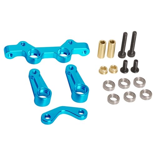 XBERSTAR RC Lenkeinheit für Tamiya 1/10 Fighter NXGEN DT-04 RC Aluminium Lenkblock Saver Ersatzteile (blau) von XBERSTAR