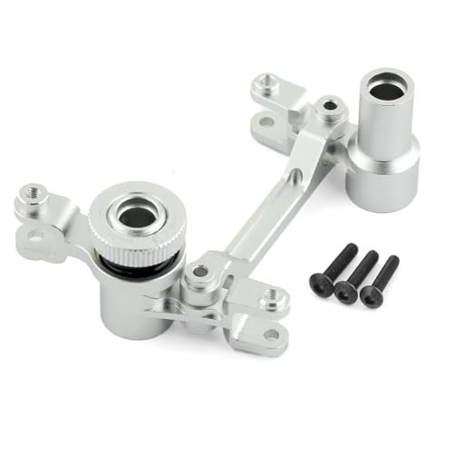 XBERSTAR RC Lenkung für Traxxas 1/7 UDR RC Aluminiumlegierung Lenkkurbel und Lenkglied Set (Silber) von XBERSTAR