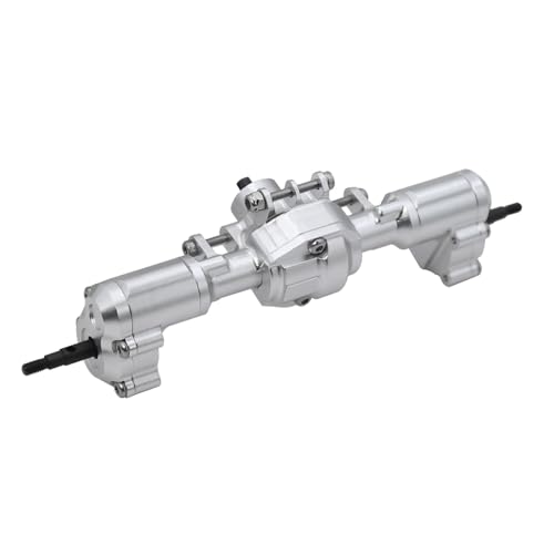 XBERSTAR RC Portal Achsen Set für 1/18 Redcat Ascent 18 RC Vorne Hinterachse Montage Komplettes Portal Vorder- und Hinterachse mit Servohalterungen Upgrade Teile (Hinterachse Silber) von XBERSTAR