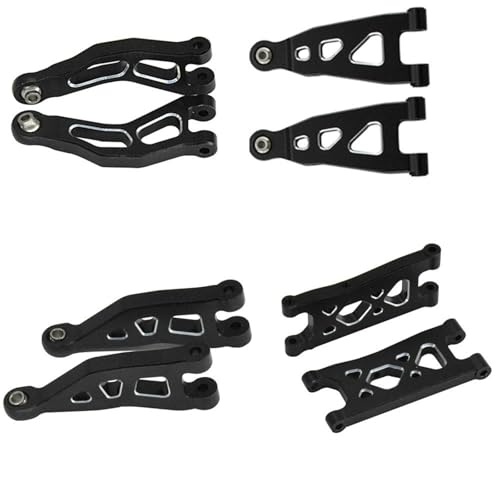 XBERSTAR Upgrade Parts for ARRMA 1/14 Mojave GROM RC Front Rear Drive Shaft Swing Arm Steering Cup Set (Black Swing Arms) von XBERSTAR