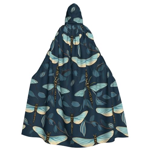 XBKGOHA Blauer Libellen-bedruckter Halloween-Umhang mit Kapuze für Erwachsene, ohne Reißverschluss, bequem für Kostümpartys XBKGOHA Blauer Libellen-bedruckter Halloween-Umhang mit Kapuze für Erwachsene, ohne Reißverschluss, bequem für Kostümpartys von XBKGOHA