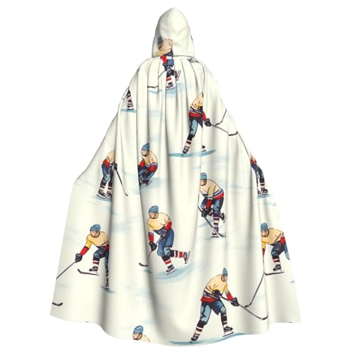 XBKGOHA Eishockey bedruckter Halloween-Umhang mit Kapuze für Erwachsene, ohne Reißverschluss, bequem für Kostümpartys XBKGOHA Eishockey bedruckter Halloween-Umhang mit Kapuze für Erwachsene, ohne Reißverschluss, bequem für Kostümpartys von XBKGOHA