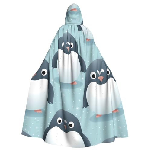 XBKGOHA Grauer Pinguin-bedruckter Halloween-Umhang mit Kapuze für Erwachsene, ohne Reißverschluss, bequem für Kostümpartys XBKGOHA Grauer Pinguin-bedruckter Halloween-Umhang mit Kapuze für Erwachsene, ohne Reißverschluss, bequem für Kostümpartys von XBKGOHA