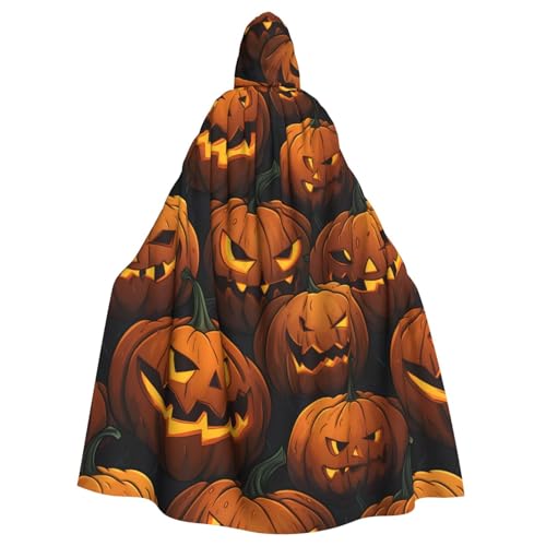 XBKGOHA Halloween-Kürbis-bedruckter Halloween-Umhang mit Kapuze für Erwachsene, ohne Reißverschluss, bequem für Kostümpartys XBKGOHA Halloween-Kürbis-bedruckter Halloween-Umhang mit Kapuze für Erwachsene, ohne Reißverschluss, bequem für Kostümpartys von XBKGOHA