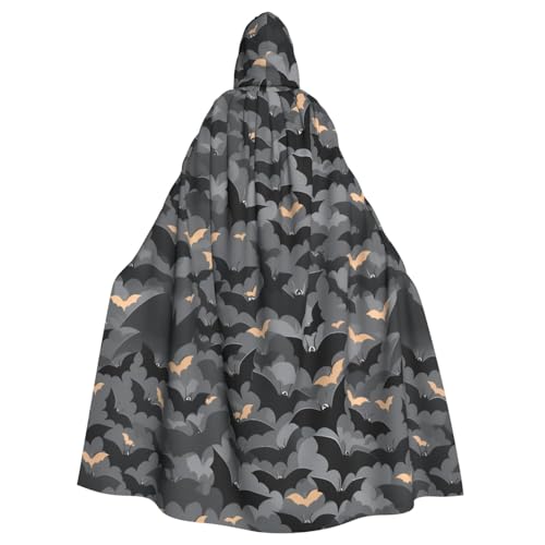 XBKGOHA Halloween-Umhang mit Fledermäusen, grau, bedruckt, Halloween-Umhang für Erwachsene, ohne Reißverschluss, bequem für Kostümpartys XBKGOHA Halloween-Umhang mit Fledermäusen, grau, bedruckt, Halloween-Umhang für Erwachsene, ohne Reißverschluss, bequem für Kostümpartys von XBKGOHA
